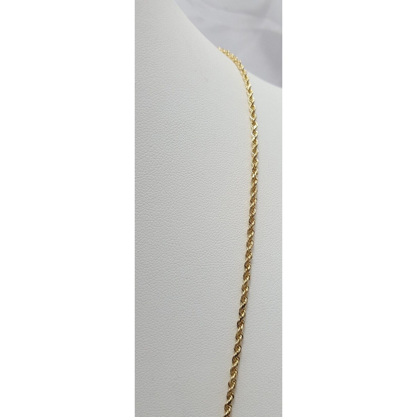 10K Yellow Gold Rope Chain Necklace