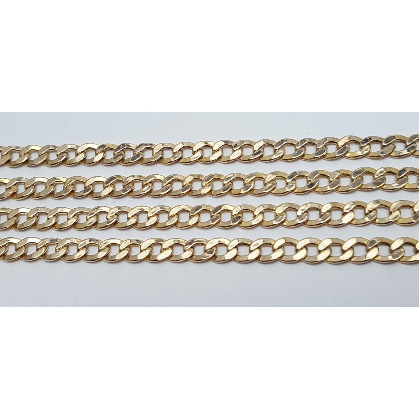 14K Yellow Gold Cuban Link Chain Necklace