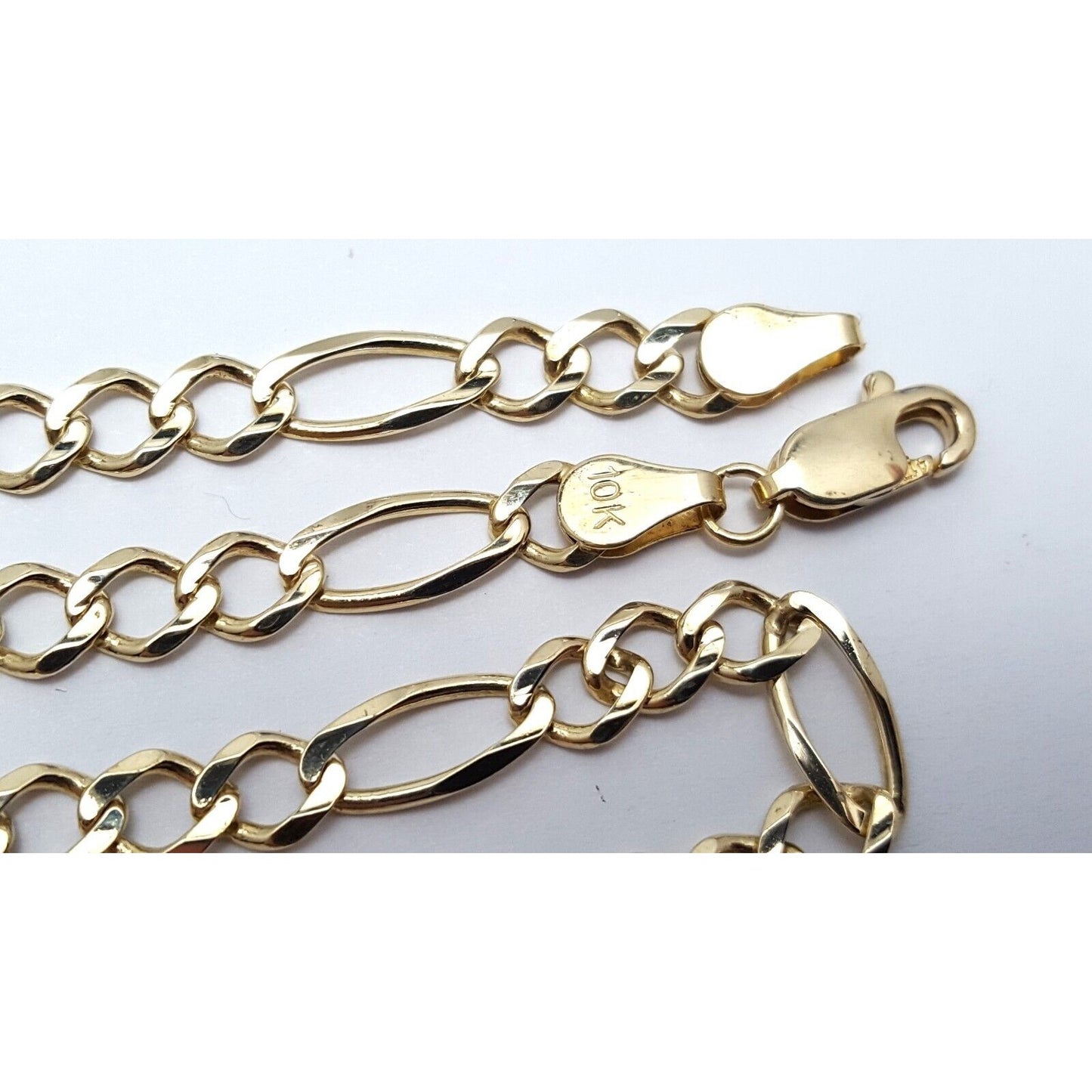 10K Yellow Gold Figaro Link Chain Necklace