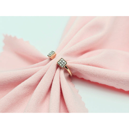 14K Rose Gold Diamond Baby Ring