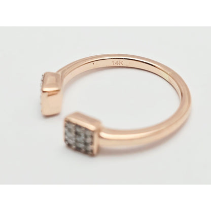 14K Rose Gold Diamond Baby Ring