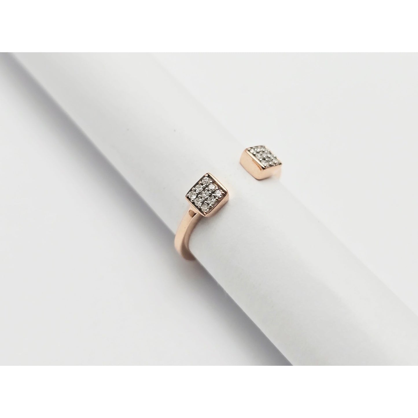 14K Rose Gold Diamond Baby Ring