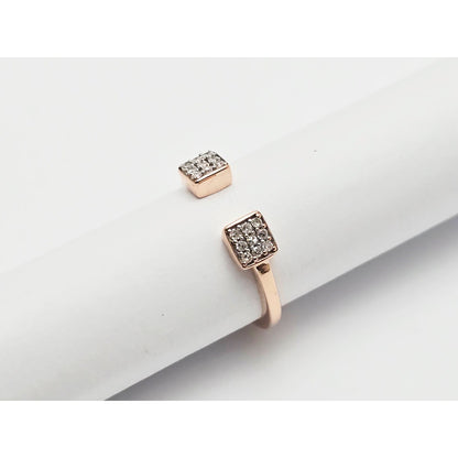 14K Rose Gold Diamond Baby Ring