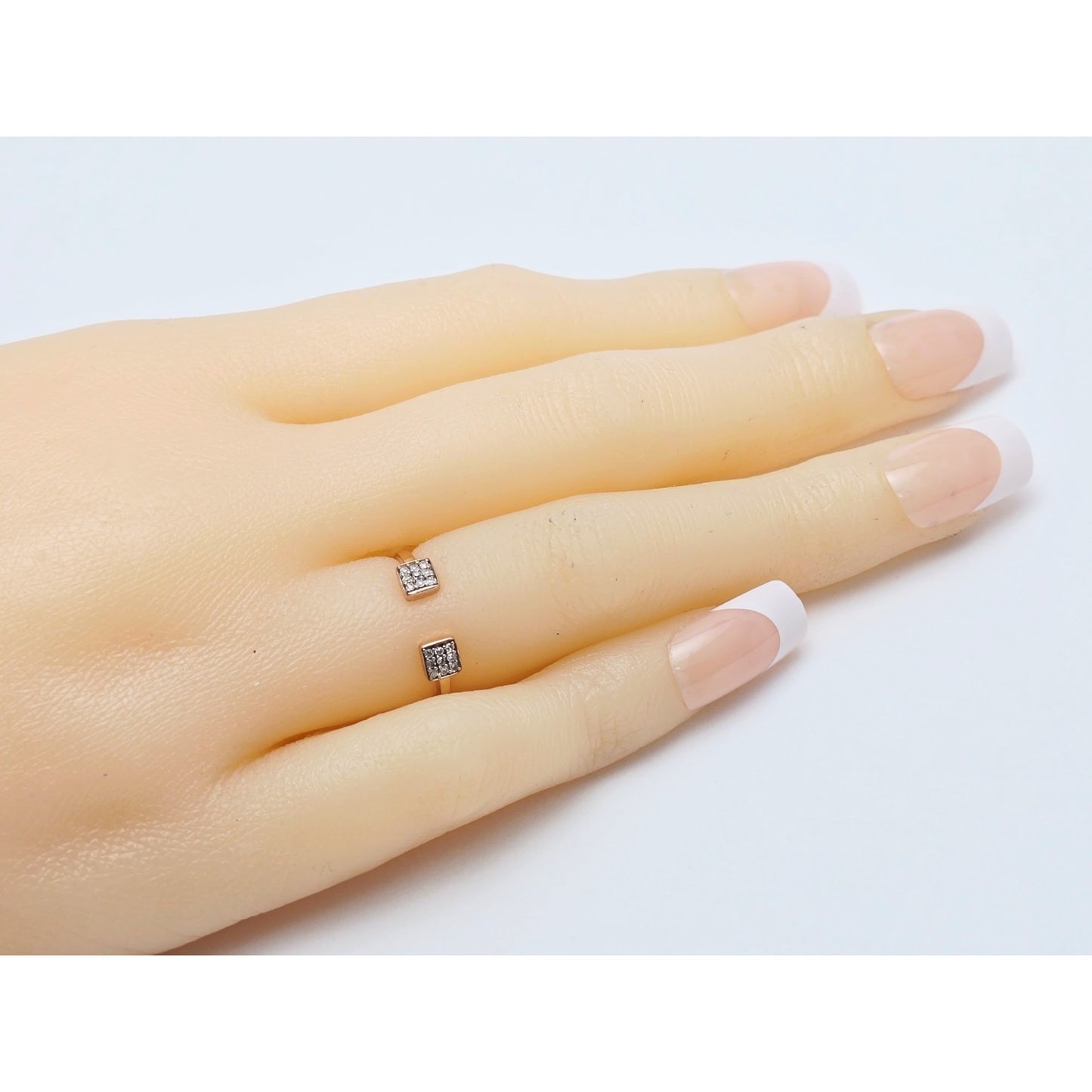 14K Rose Gold Diamond Baby Ring