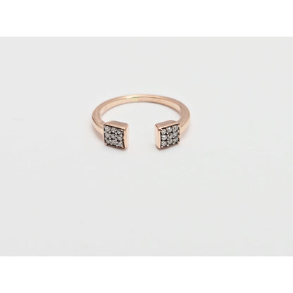 14K Rose Gold Diamond Baby Ring