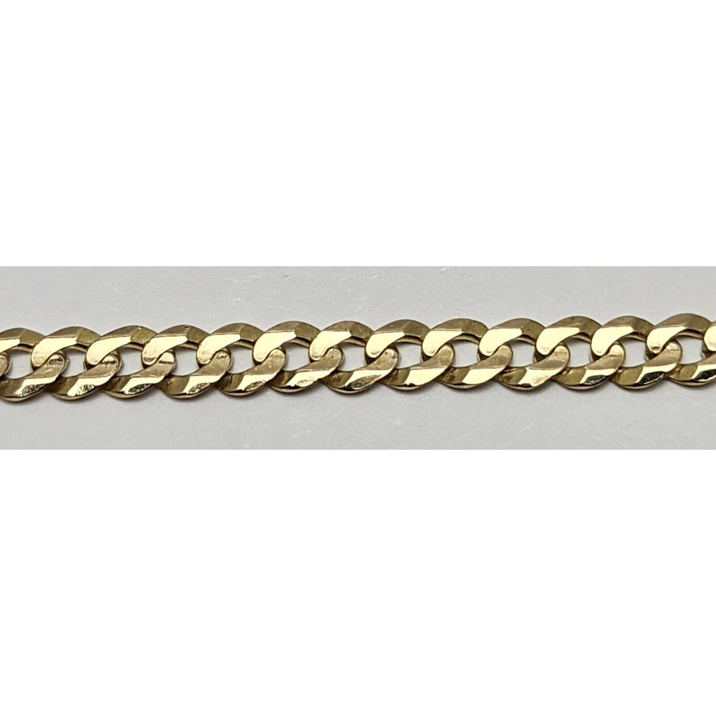 14K Yellow Gold Cuban Link ID Bracelet