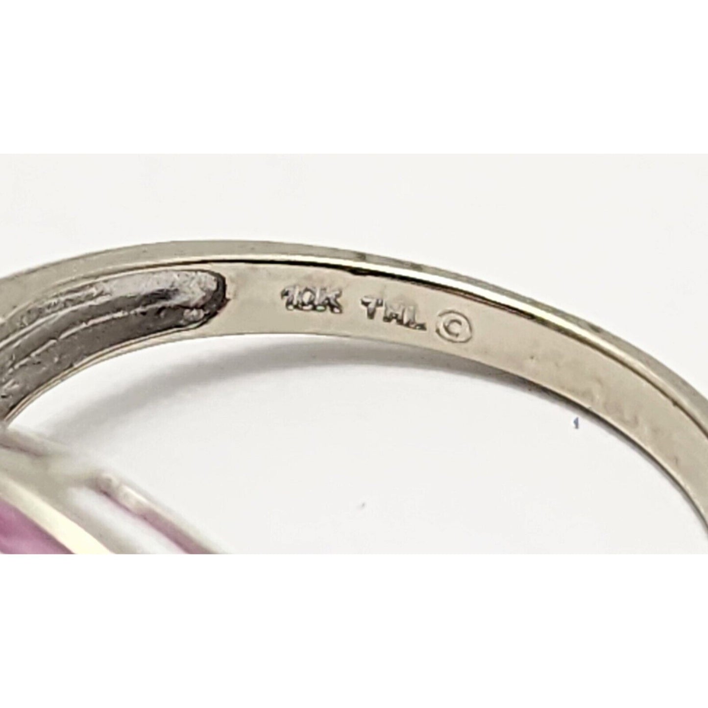 10K White Gold Tourmaline & Diamond Ring