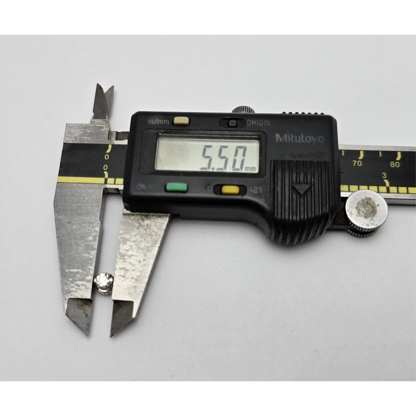 14K White Gold Single Round Cut Diamond Charm Pendant