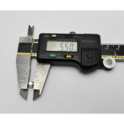 14K White Gold Single Round Cut Diamond Charm Pendant