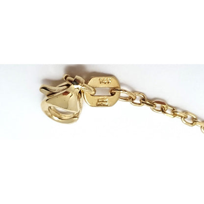 14K Solid Multi Tone Gold Adjustable Slave Link Bracelet