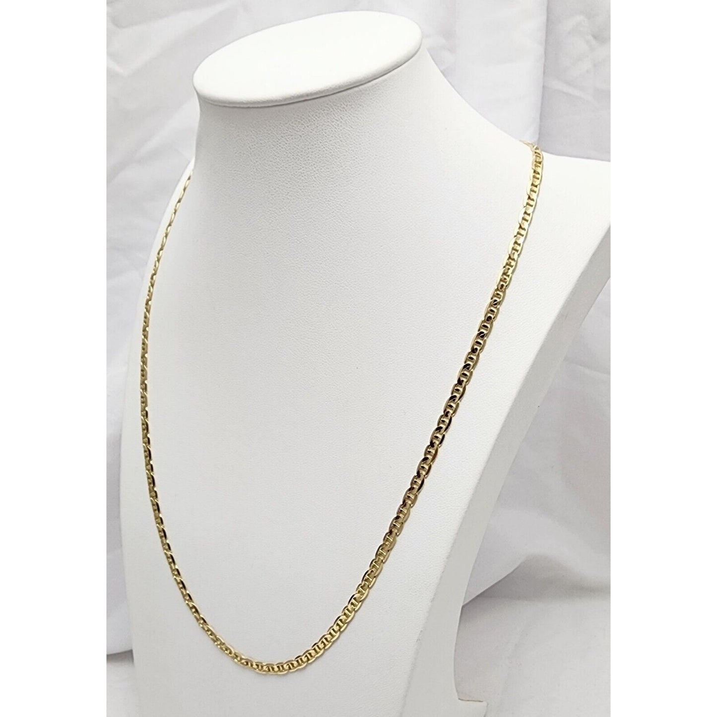 14K Yellow Gold Mariner Link Chain Necklace