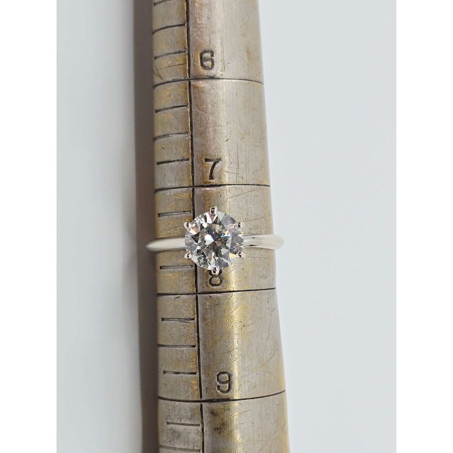 1.75ct Natural Round Cut Solitaire Diamond Engagement 14K White Gold Ring