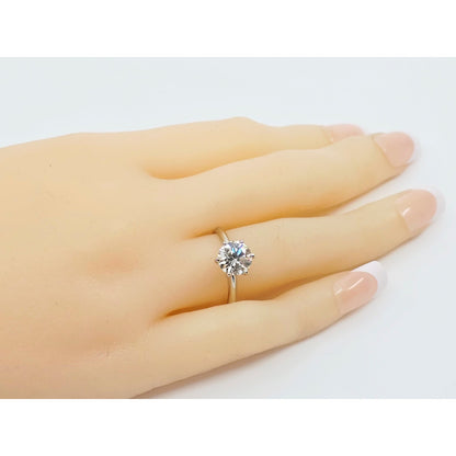 1.75ct Natural Round Cut Solitaire Diamond Engagement 14K White Gold Ring