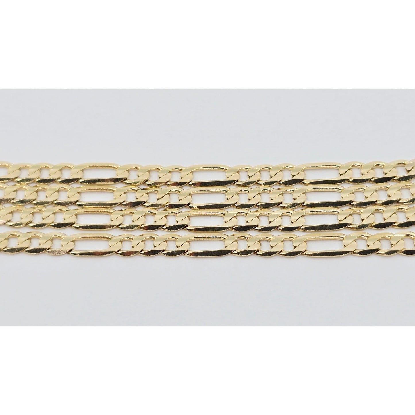 14K Yellow Gold Figaro Link Chain Necklace