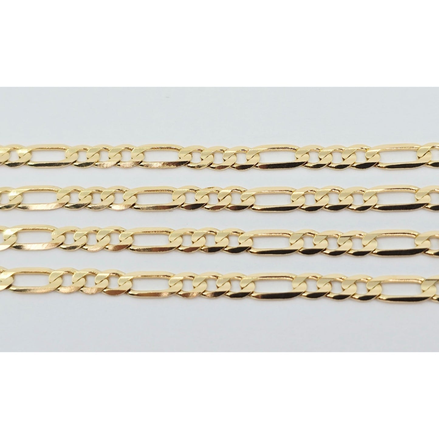 14K Yellow Gold Figaro Link Chain Necklace