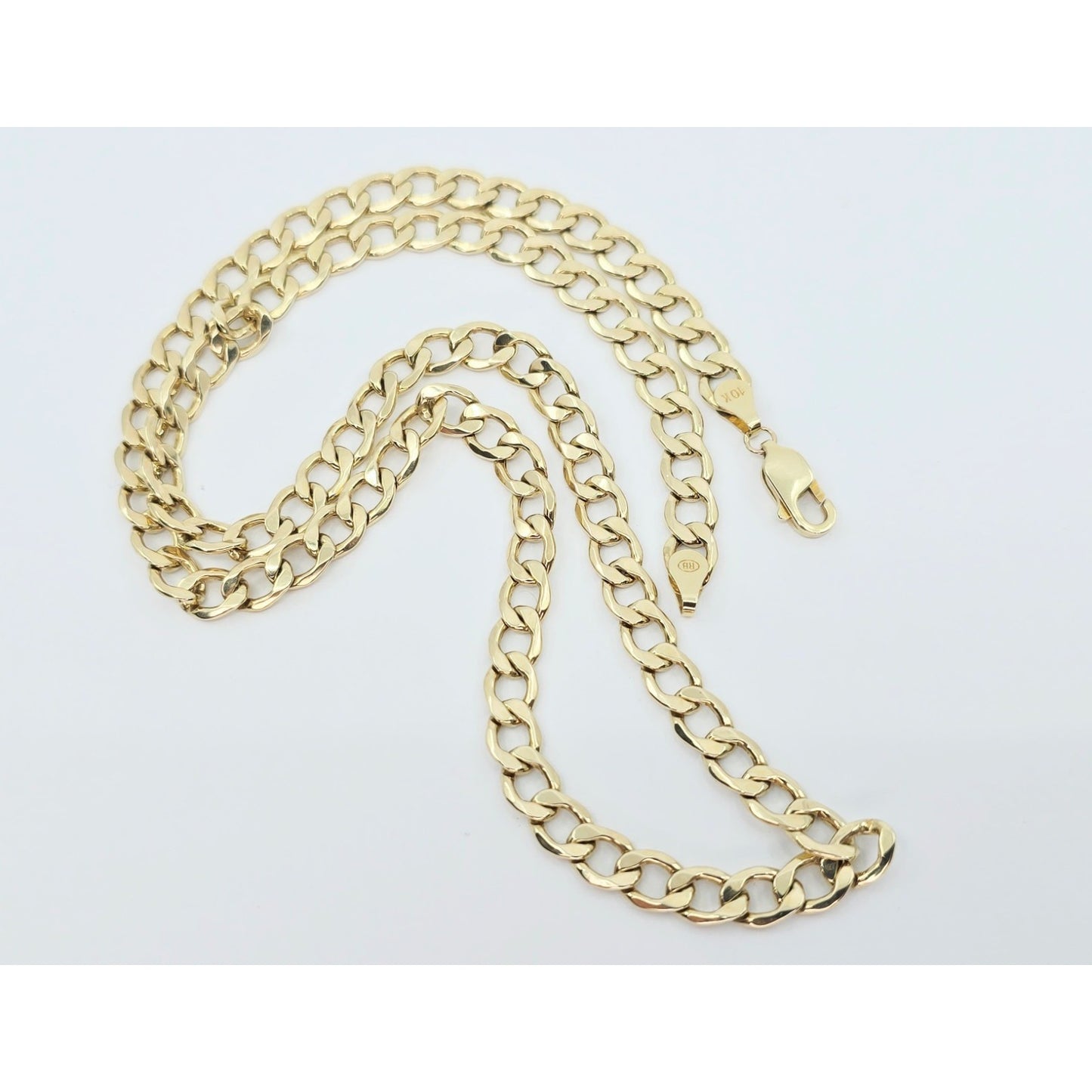 10K Yellow Gold Cuban Link Chain Necklace