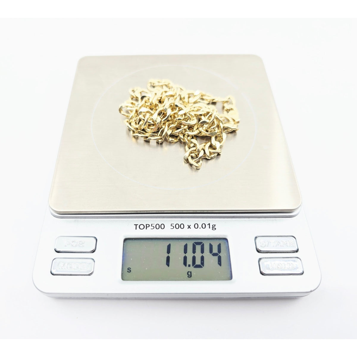 10K Yellow Gold Cuban Link Chain Necklace