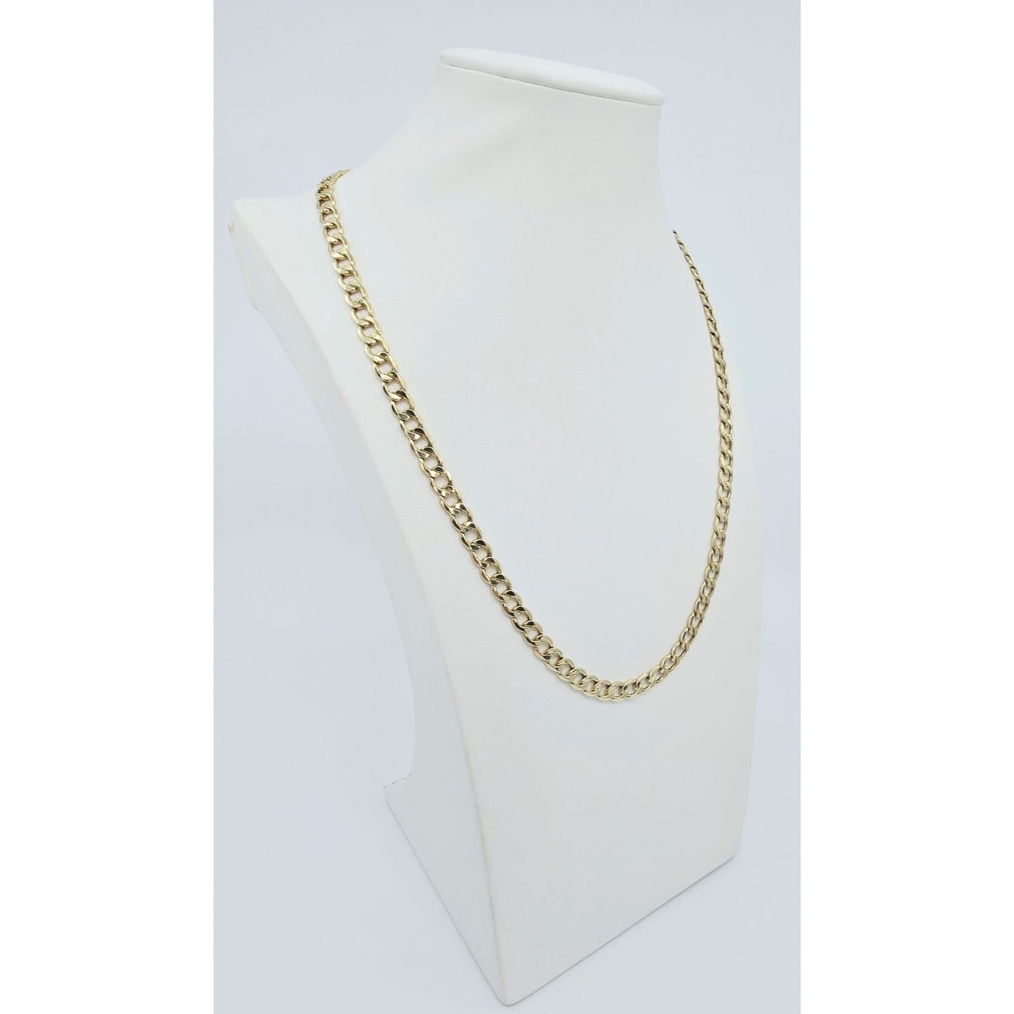 10K Yellow Gold Cuban Link Chain Necklace