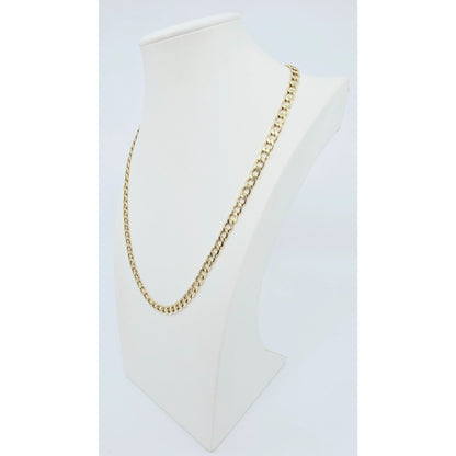 10K Yellow Gold Cuban Link Chain Necklace