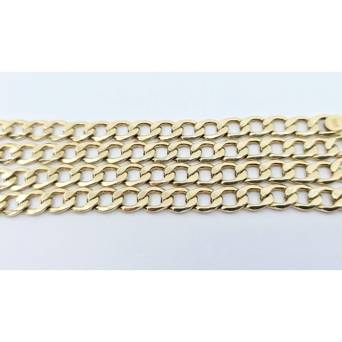 10K Yellow Gold Cuban Link Chain Necklace