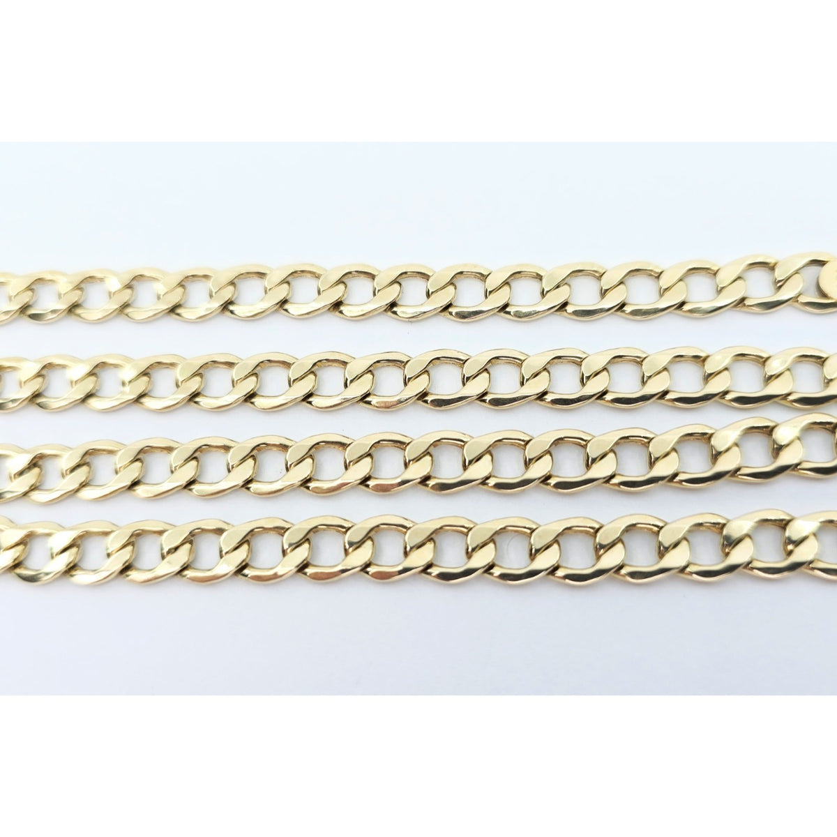 10K Yellow Gold Cuban Link Chain Necklace