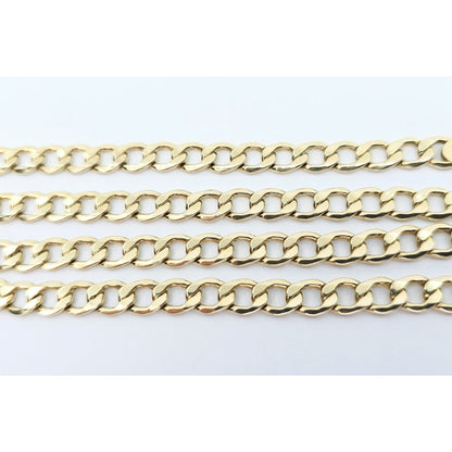 10K Yellow Gold Cuban Link Chain Necklace