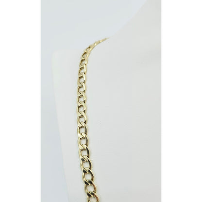 10K Yellow Gold Cuban Link Chain Necklace