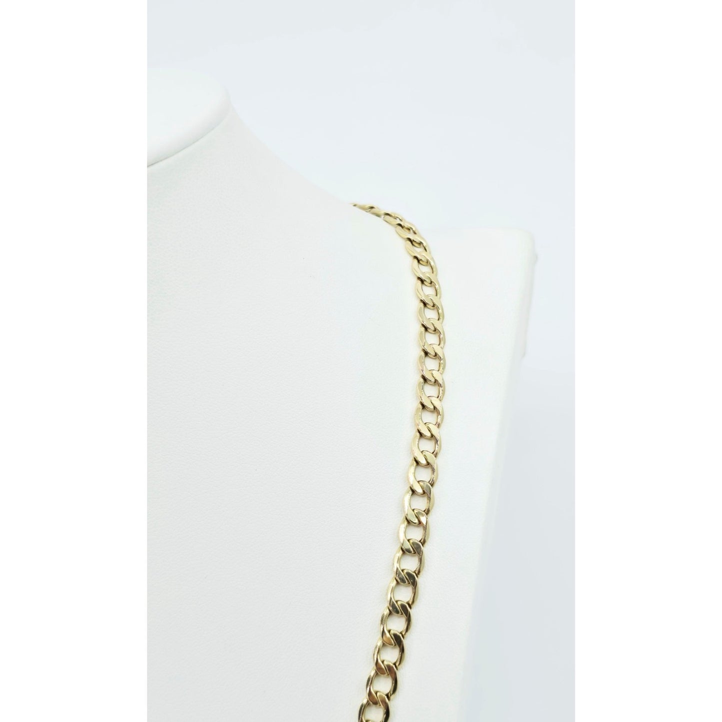 10K Yellow Gold Cuban Link Chain Necklace