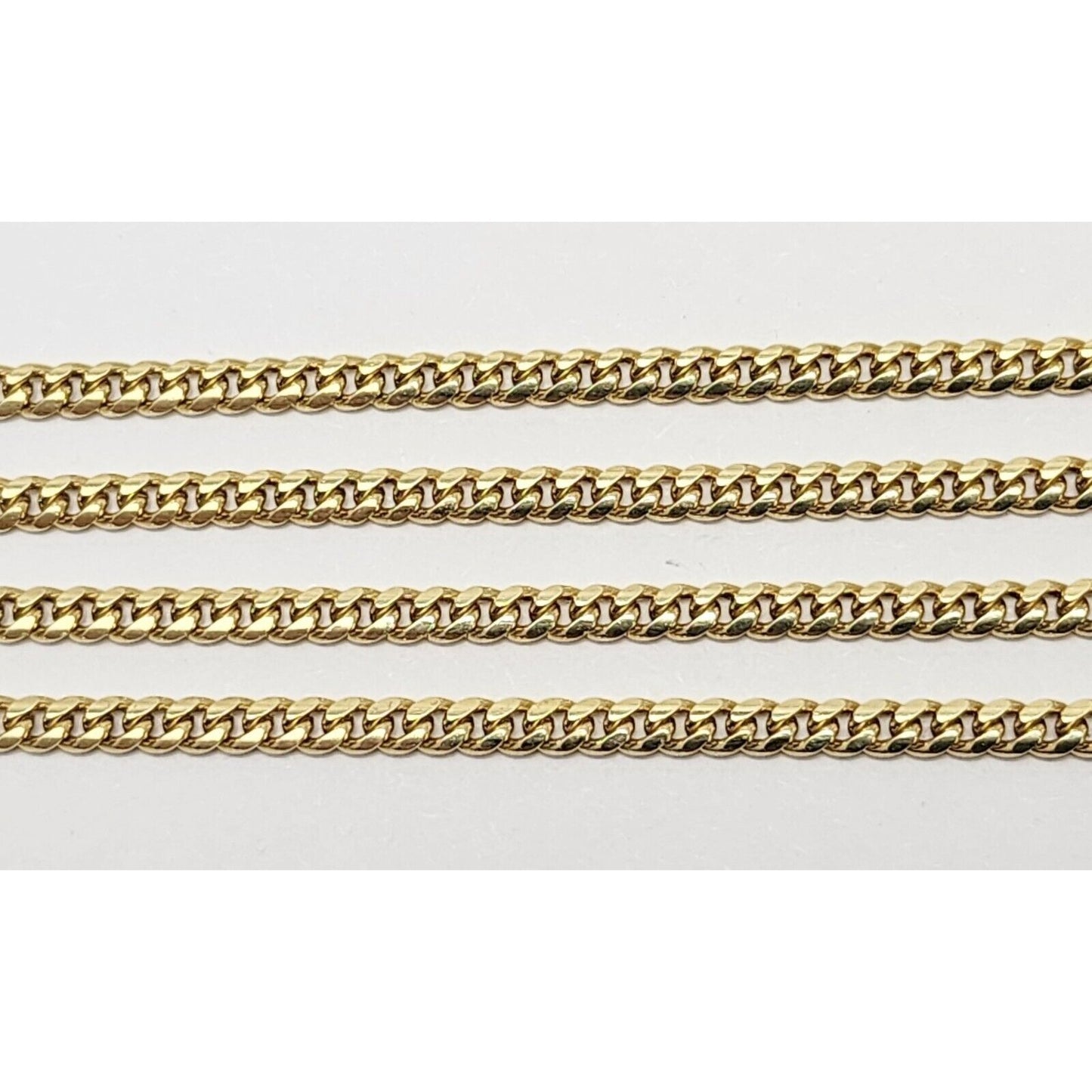 14K Yellow Gold Cuban Link Chain Necklace