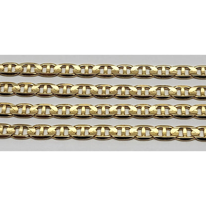 14K Yellow Gold Mariner Link Chain Necklace