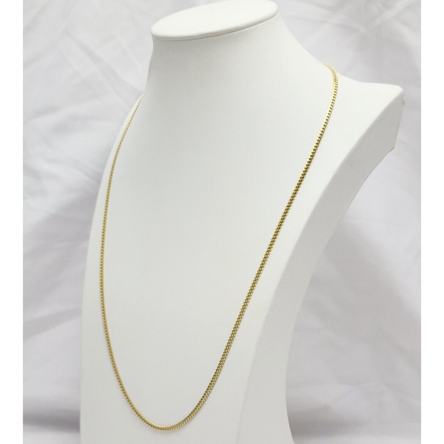 14K Yellow Gold Cuban Link Chain Necklace