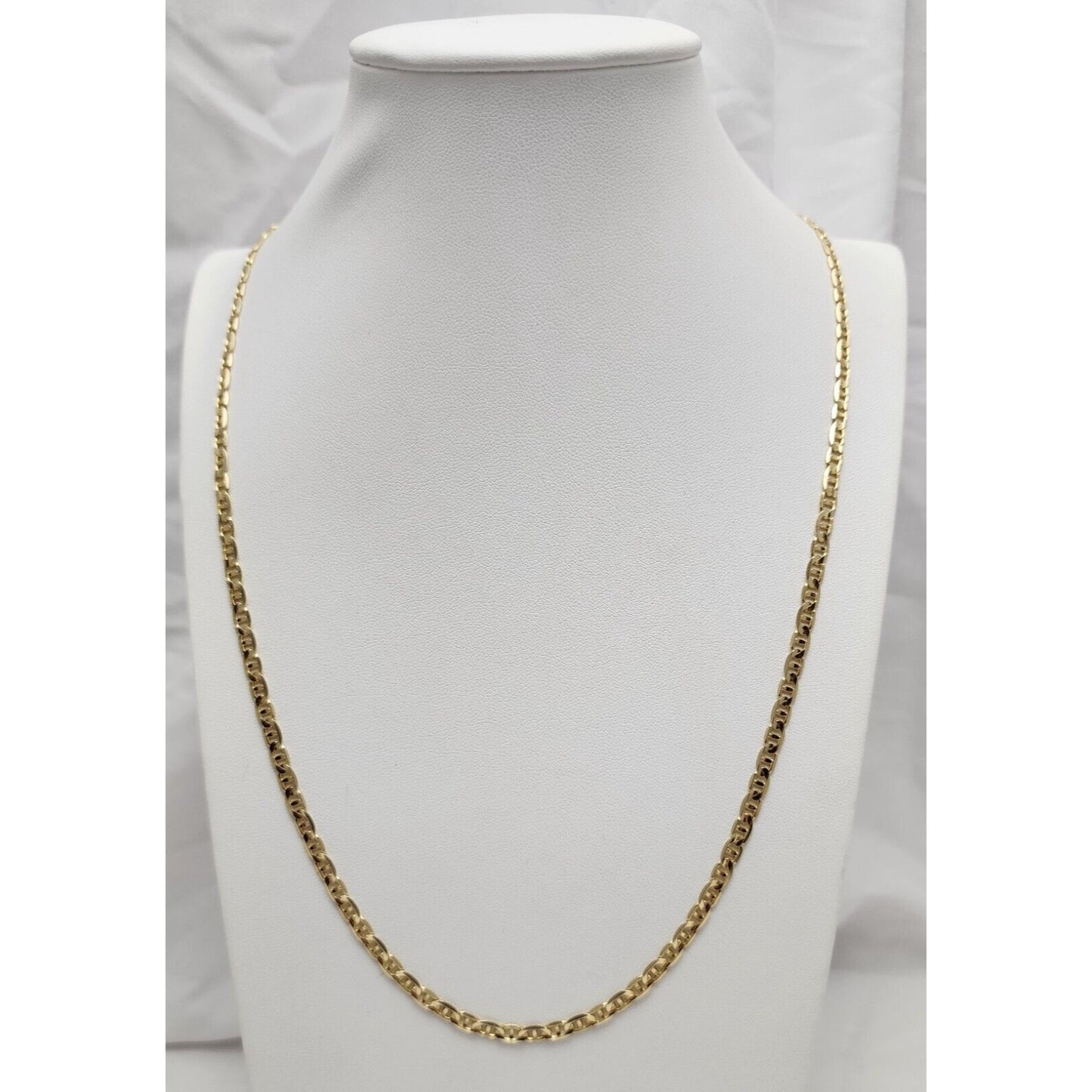 14K Yellow Gold Mariner Link Chain Necklace