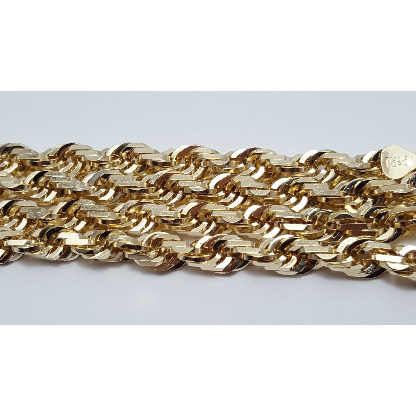 10K Yellow Gold Rope Chain Necklace