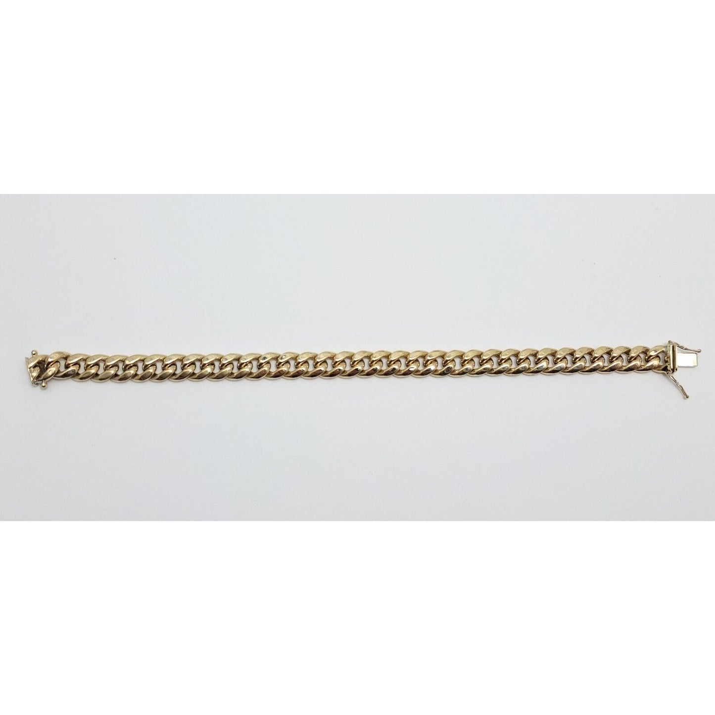 14K Yellow Gold Cuban Link Chain Bracelet