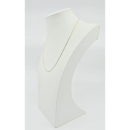14K Two Tone Gold Diamond Cut Singapore Link Chain