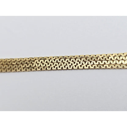 18K Yellow Gold Boxed Serpentine Link Chain Necklace