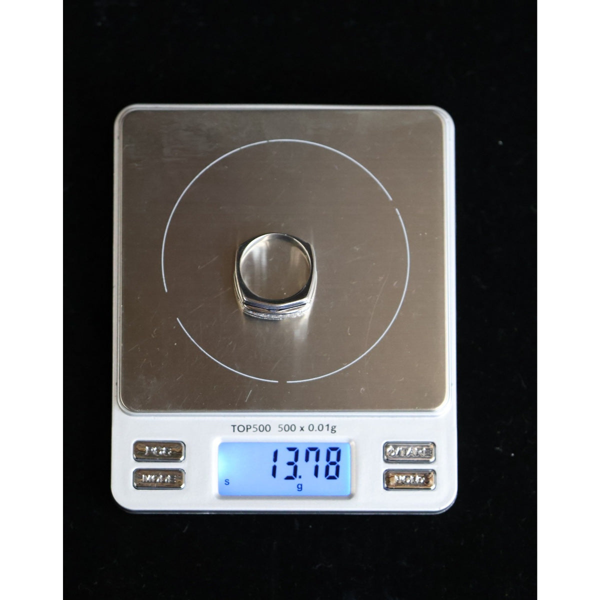 14K White Gold Princess Cut Invisible Setting Diamond Ring
