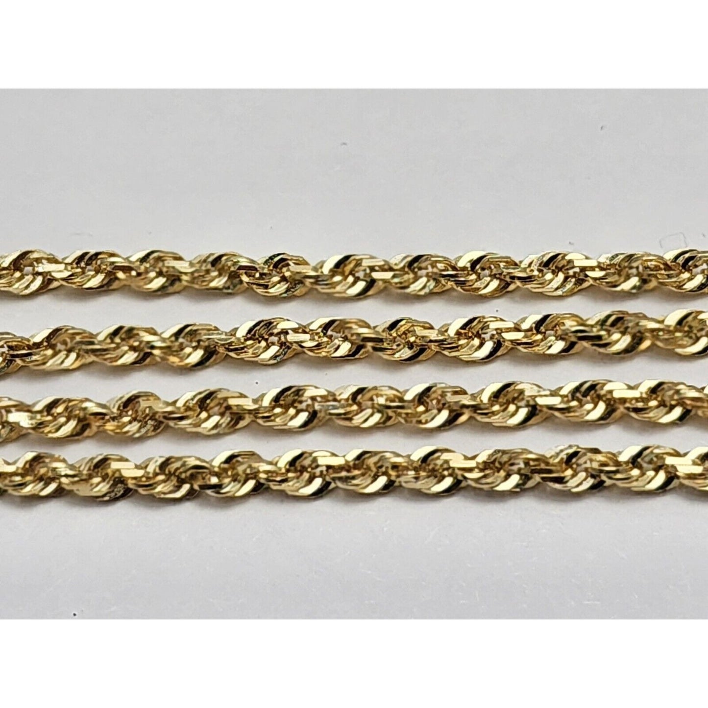 14K Yellow Gold Rope Chain Necklace