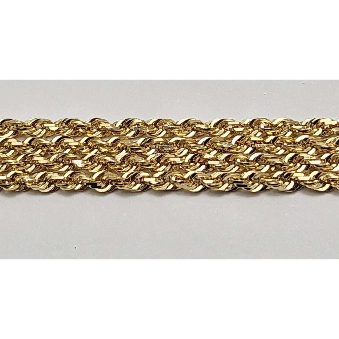 14K Yellow Gold Rope Chain Necklace