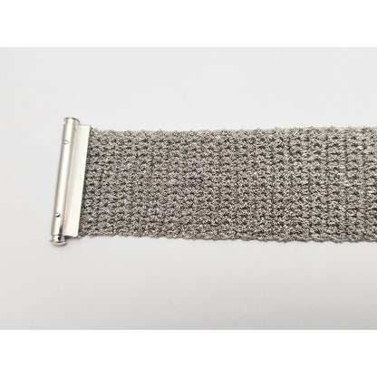 Nova 14K White Gold Diamond Cut Mesh Bracelet