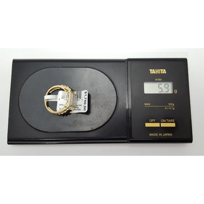 10K Yellow Gold Diamond Men's Ring