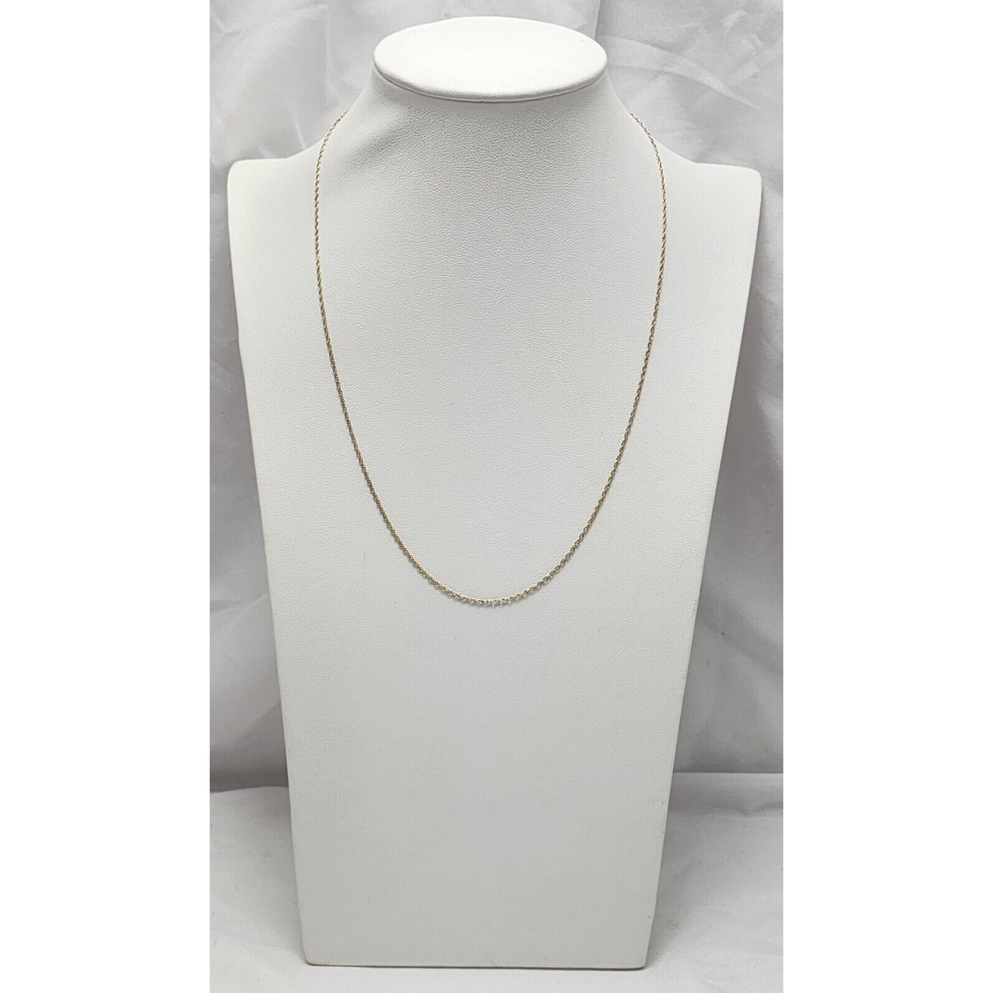 10K Yellow Gold Rope Chain Necklace