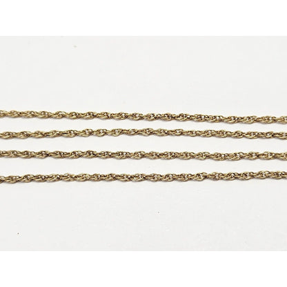 10K Yellow Gold Rope Chain Necklace