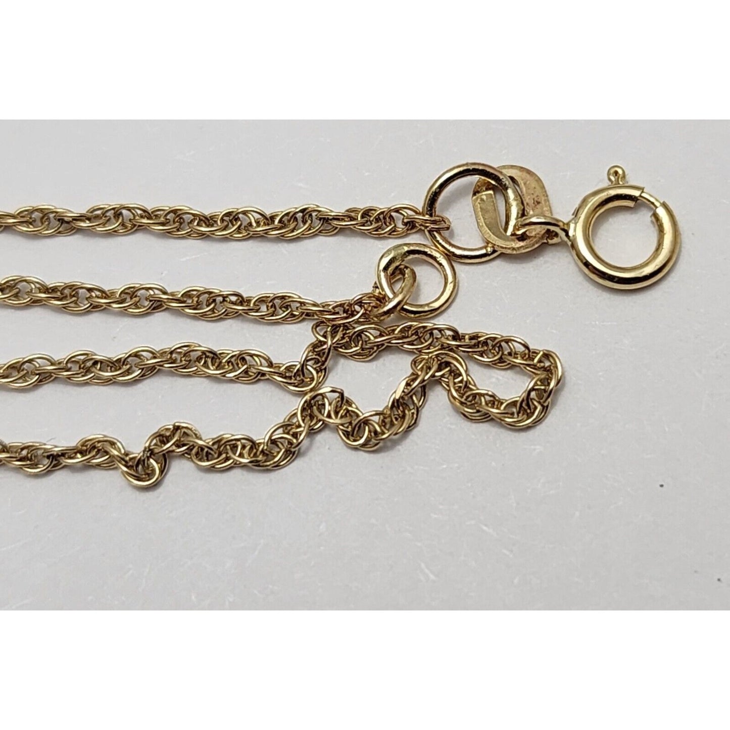 10K Yellow Gold Rope Chain Necklace