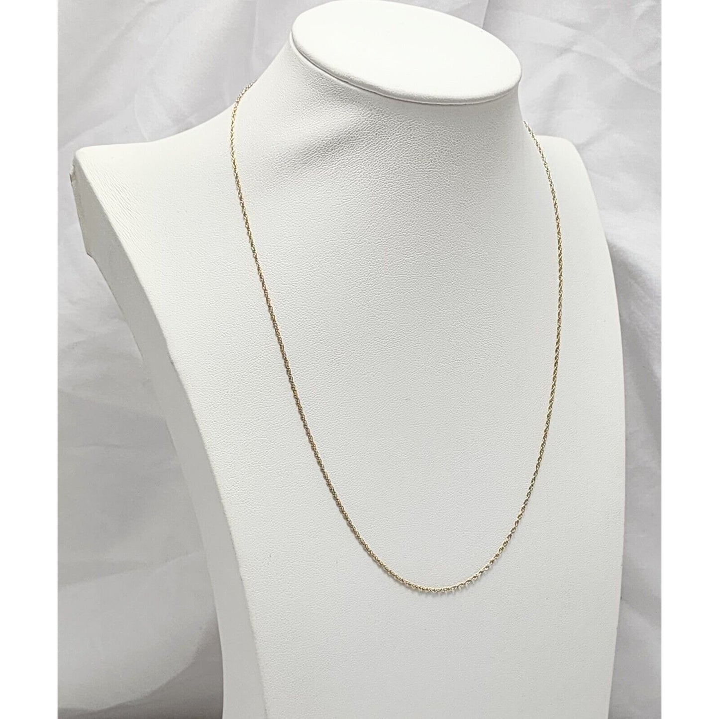 10K Yellow Gold Rope Chain Necklace