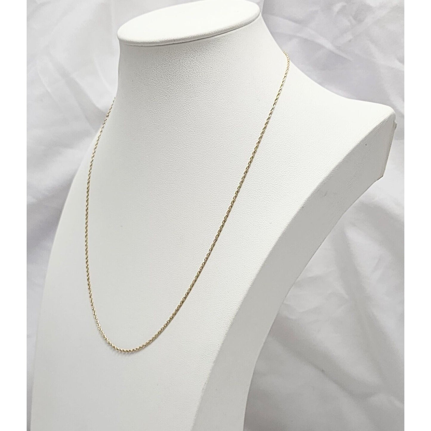 10K Yellow Gold Rope Chain Necklace