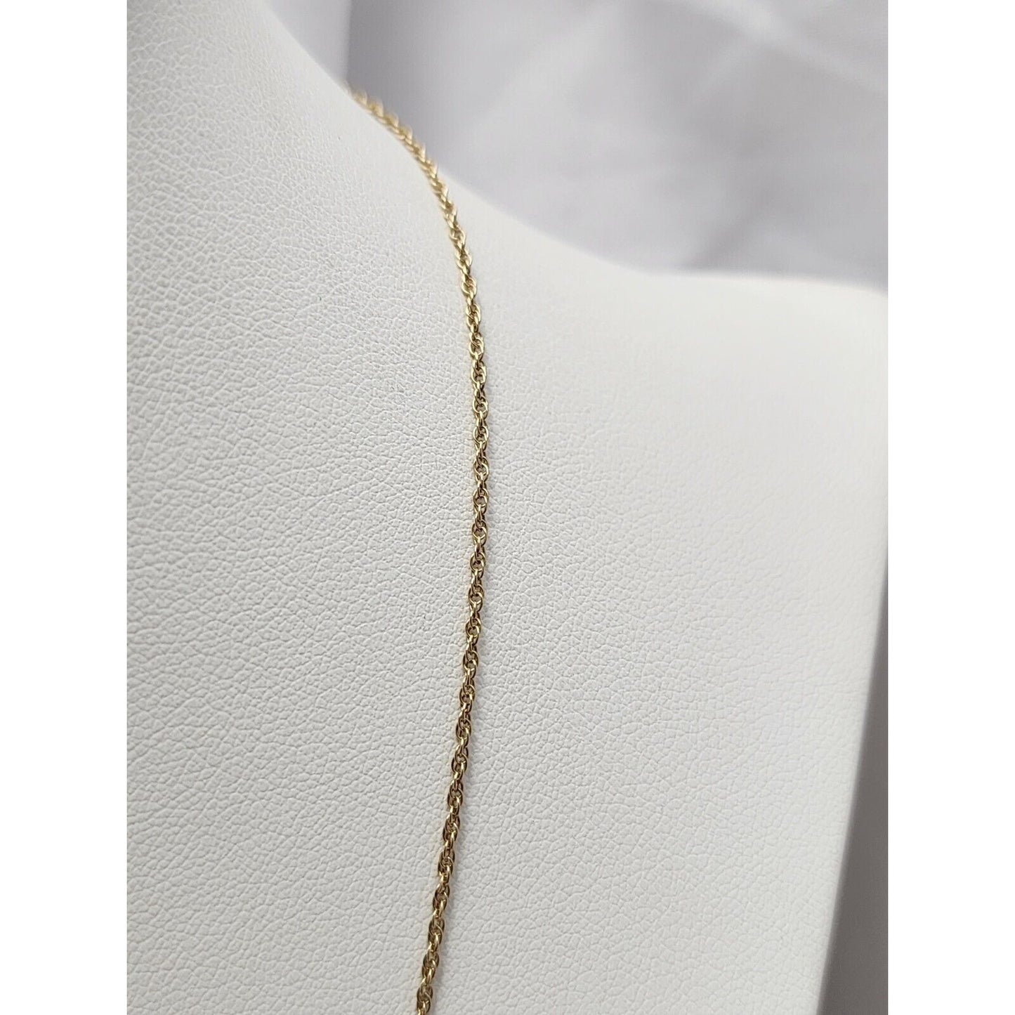 10K Yellow Gold Rope Chain Necklace