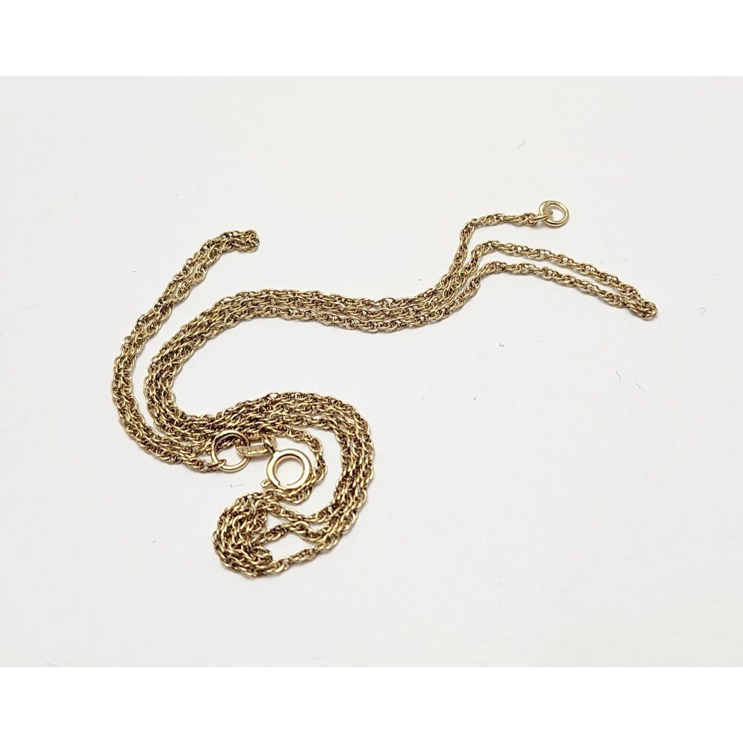 10K Yellow Gold Rope Chain Necklace