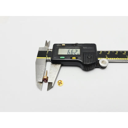 Single 21K Yellow Gold Oval Shaped Tourmaline Stud Earring