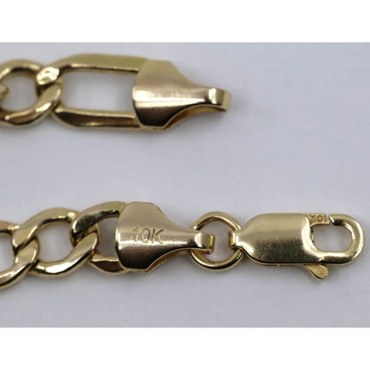 10K Yellow Gold Figaro Link Chain Necklace